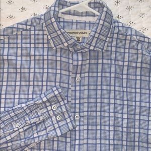 Men’s Blue & White Dress Shirt